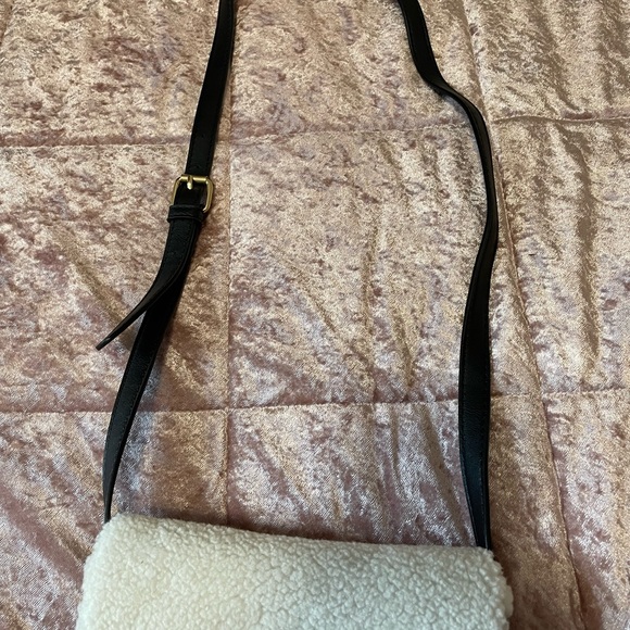 JustFab LEATHER CLUTCH PURSE WITH LONG STRAP - Picture 4 of 11